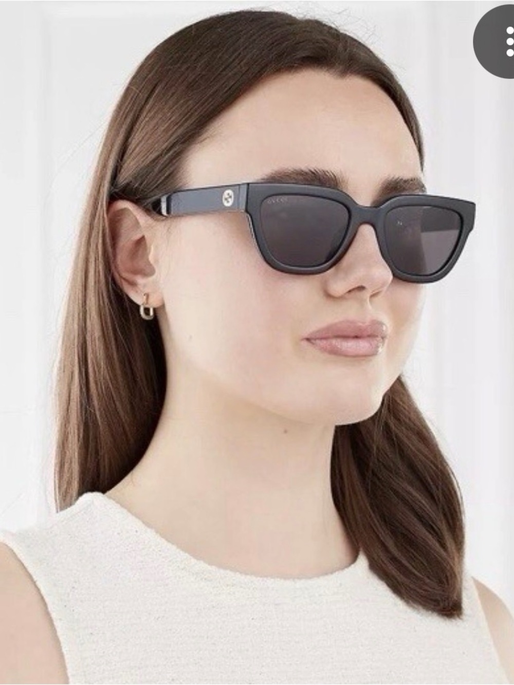 Gucci Black Cat Eye Sunglasses - Picture 4 of 6